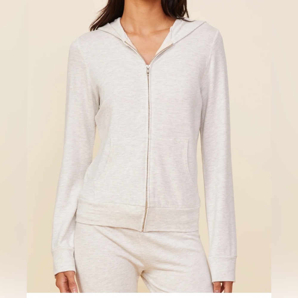 Monrow Super Soft Zip Up Hoodie